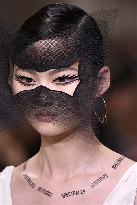 dior runway mask mesh